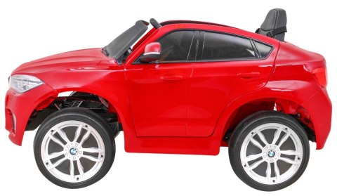BMW X6M Elektryczne Autko dla dzieci Lakier Czerwony + Pilot + EVA + Wolny Start + Audio + LED BMW X6M Elektryczne Autko dla dzieci Lakier Czerwony + Pilot + EVA + Wolny Start + Audio + LED