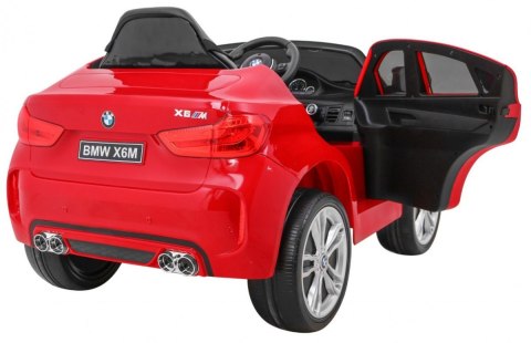 BMW X6M Elektryczne Autko dla dzieci Lakier Czerwony + Pilot + EVA + Wolny Start + Audio + LED BMW X6M Elektryczne Autko dla dzieci Lakier Czerwony + Pilot + EVA + Wolny Start + Audio + LED