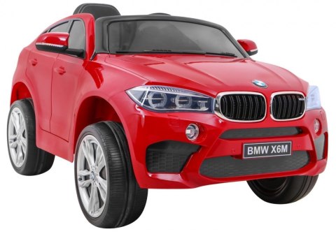 BMW X6M Elektryczne Autko dla dzieci Lakier Czerwony + Pilot + EVA + Wolny Start + Audio + LED BMW X6M Elektryczne Autko dla dzieci Lakier Czerwony + Pilot + EVA + Wolny Start + Audio + LED