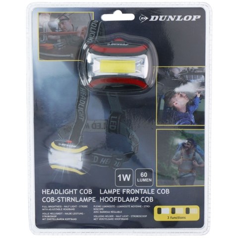 Dunlop - Latarka czołowa turystyczna LED (czerwony) Dunlop - Latarka czołowa turystyczna LED (czerwony)