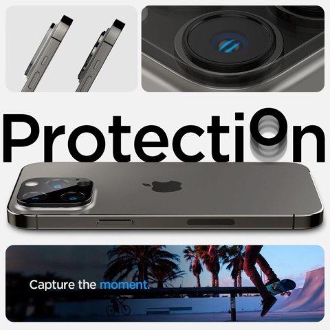Spigen Optik.TR Camera Lens Protector 2-Pack - Szkło ochronne na obiektyw do iPhone 15 Pro / 15 Pro Max / iPhone 14 Pro / 14 Pro Spigen Optik.TR Camera Lens Protector 2-Pack - Szkło ochronne na obiektyw do iPhone 15 Pro / 15 Pro Max / iPhone 14 Pro / 14 Pro