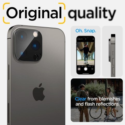 Spigen Optik.TR Camera Lens Protector 2-Pack - Szkło ochronne na obiektyw do iPhone 15 Pro / 15 Pro Max / iPhone 14 Pro / 14 Pro Spigen Optik.TR Camera Lens Protector 2-Pack - Szkło ochronne na obiektyw do iPhone 15 Pro / 15 Pro Max / iPhone 14 Pro / 14 Pro