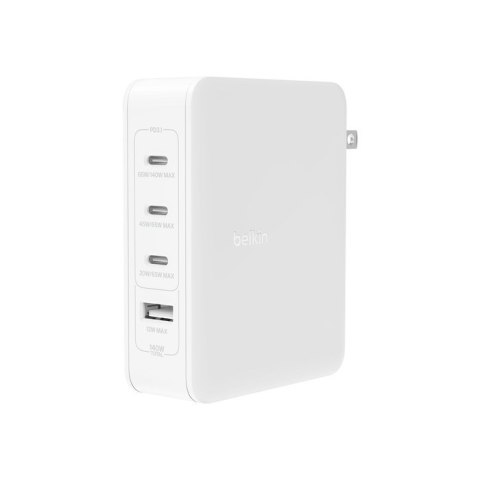 Ładowarka Belkin BoostCharge Pro 4-Port 3xUSB-C PD 3.1 + 1xUSB-A GaN Wall Charger 140W Ładowarka Belkin BoostCharge Pro 4-Port 3xUSB-C PD 3.1 + 1xUSB-A GaN Wall Charger 140W