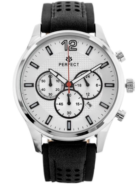 ZEGAREK MĘSKI PERFECT CH01L - CHRONOGRAF (zp354a) + BOX ZEGAREK MĘSKI PERFECT CH01L - CHRONOGRAF (zp354a) + BOX