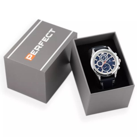 ZEGAREK MĘSKI PERFECT CH03L - CHRONOGRAF (zp352f) + BOX ZEGAREK MĘSKI PERFECT CH03L - CHRONOGRAF (zp352f) + BOX