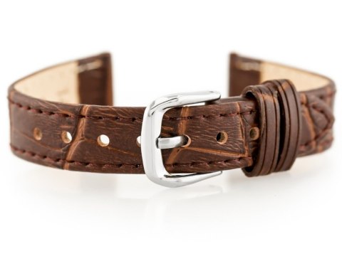 Pasek skórzany do zegarka W41 - ciemny brąz - 14mm Pasek skórzany do zegarka W41 - ciemny brąz - 14mm
