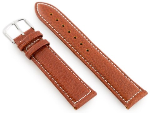 Pasek skórzany do zegarka W71 - brązowy - 22mm Pasek skórzany do zegarka W71 - brązowy - 22mm