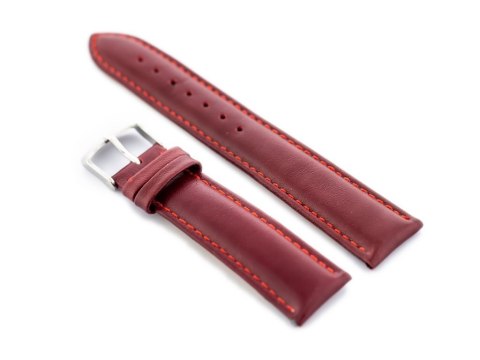 Pasek skórzany do zegarka W83L - bordowy - 16mm Pasek skórzany do zegarka W83L - bordowy - 16mm