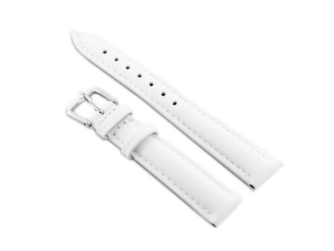 Pasek skórzany do zegarka W94 - biały - 12mm Pasek skórzany do zegarka W94 - biały - 12mm