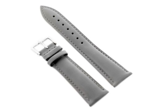 Pasek skórzany do zegarka W94 - szary - 24mm Pasek skórzany do zegarka W94 - szary - 24mm