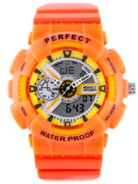 ZEGAREK MĘSKI PERFECT SHOCK (zp219f) - orange ZEGAREK MĘSKI PERFECT SHOCK (zp219f) - orange