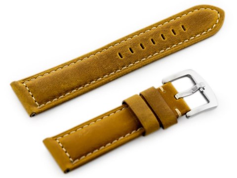 Pasek skórzany do zegarka W29 - jasny brąz 22mm Pasek skórzany do zegarka W29 - jasny brąz 22mm