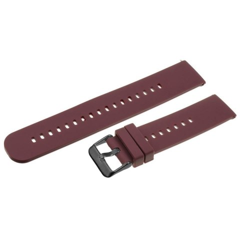 Pasek gumowy do zegarka U27 - fioletowy/czarny - 22mm Pasek gumowy do zegarka U27 - fioletowy/czarny - 22mm