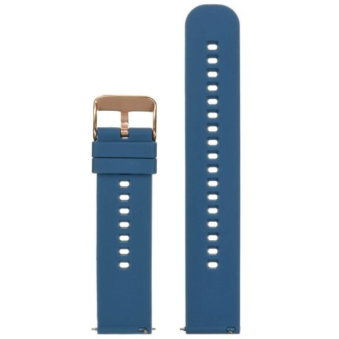 Pasek gumowy do zegarka U27 - granatowy/rosegold - 20mm Pasek gumowy do zegarka U27 - granatowy/rosegold - 20mm