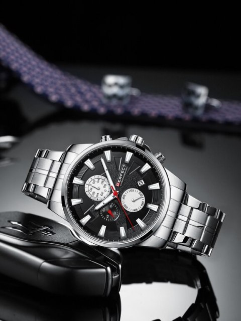 ZEGAREK MĘSKI PERFECT M503CH - CHRONOGRAF (zp370c) + BOX ZEGAREK MĘSKI PERFECT M503CH - CHRONOGRAF (zp370c) + BOX