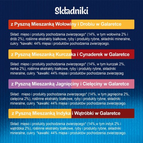 FELIX Fantastic Duo Mięso - mokra karma dla kota - 4x85g FELIX Fantastic Duo Mięso - mokra karma dla kota - 4x85g