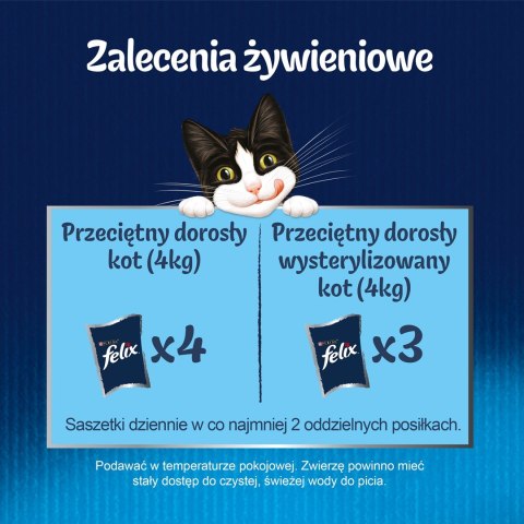 FELIX Fantastic Ryba z warzywami - mokra karma dla kota - 4x85g FELIX Fantastic Ryba z warzywami - mokra karma dla kota - 4x85g