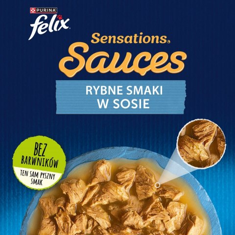 FELIX Sensations Ryba w sosie - mokra karma dla kota - 4x 85g FELIX Sensations Ryba w sosie - mokra karma dla kota - 4x 85g