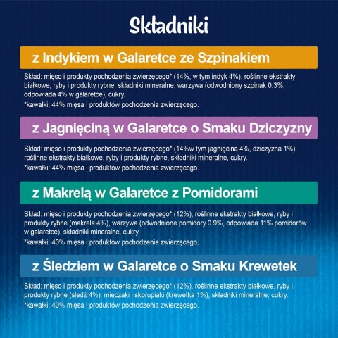 FELIX Sensations indyk, makrela, jagnięcina - mokra karma dla kota - 12x 85g FELIX Sensations indyk, makrela, jagnięcina - mokra karma dla kota - 12x 85g