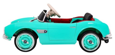 Autko BMW 507 Retro elektryczne dla dzieci Zielony + Audio LED + Pilot + Ekoskóra + EVA + Wolny Start Autko BMW 507 Retro elektryczne dla dzieci Zielony + Audio LED + Pilot + Ekoskóra + EVA + Wolny Start