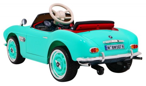 Autko BMW 507 Retro elektryczne dla dzieci Zielony + Audio LED + Pilot + Ekoskóra + EVA + Wolny Start Autko BMW 507 Retro elektryczne dla dzieci Zielony + Audio LED + Pilot + Ekoskóra + EVA + Wolny Start