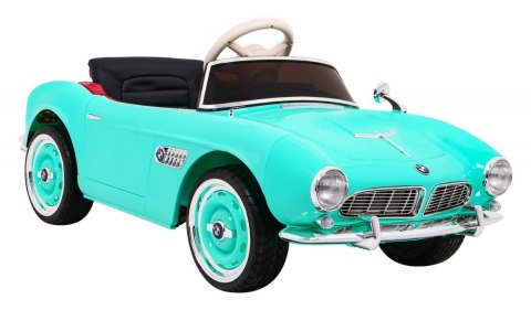 Autko BMW 507 Retro elektryczne dla dzieci Zielony + Audio LED + Pilot + Ekoskóra + EVA + Wolny Start Autko BMW 507 Retro elektryczne dla dzieci Zielony + Audio LED + Pilot + Ekoskóra + EVA + Wolny Start