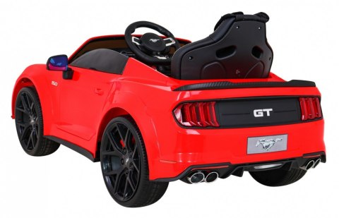 Autko Ford Mustang GT na akumulator dla dzieci Czerwony + Regulacja siedzenia + Audio LED + EVA + Wolny Start Autko Ford Mustang GT na akumulator dla dzieci Czerwony + Regulacja siedzenia + Audio LED + EVA + Wolny Start