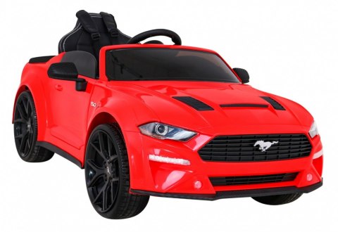 Autko Ford Mustang GT na akumulator dla dzieci Czerwony + Regulacja siedzenia + Audio LED + EVA + Wolny Start Autko Ford Mustang GT na akumulator dla dzieci Czerwony + Regulacja siedzenia + Audio LED + EVA + Wolny Start