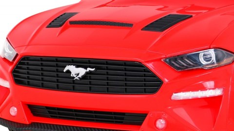 Autko Ford Mustang GT na akumulator dla dzieci Czerwony + Regulacja siedzenia + Audio LED + EVA + Wolny Start Autko Ford Mustang GT na akumulator dla dzieci Czerwony + Regulacja siedzenia + Audio LED + EVA + Wolny Start