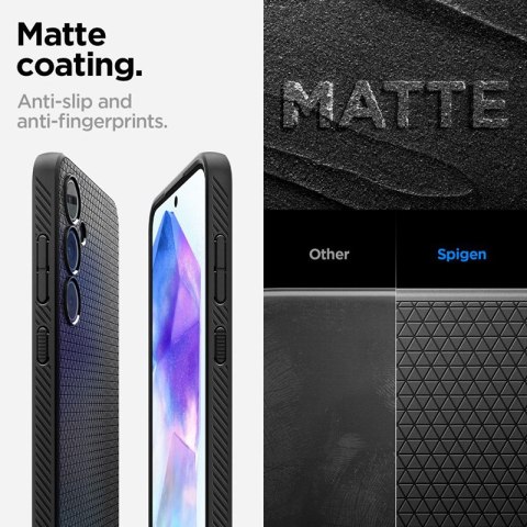 Spigen Liquid Air - Etui do Samsung Galaxy A55 5G (Matte Black) Spigen Liquid Air - Etui do Samsung Galaxy A55 5G (Matte Black)