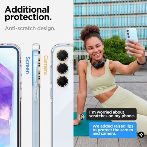 Spigen Liquid Crystal - Etui do Samsung Galaxy A55 5G (Przezroczysty) Spigen Liquid Crystal - Etui do Samsung Galaxy A55 5G (Przezroczysty)