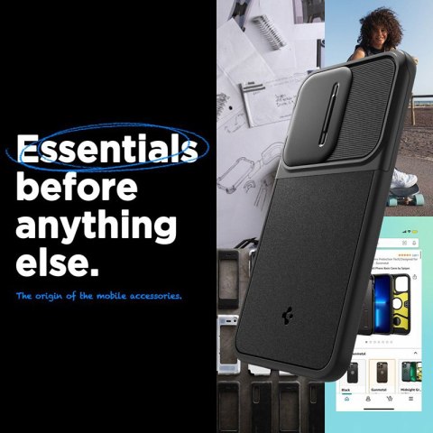 Spigen Optik Armor - Etui do Samsung Galaxy A55 5G (Czarny) Spigen Optik Armor - Etui do Samsung Galaxy A55 5G (Czarny)