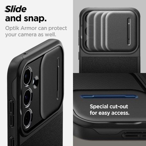 Spigen Optik Armor - Etui do Samsung Galaxy A55 5G (Czarny) Spigen Optik Armor - Etui do Samsung Galaxy A55 5G (Czarny)