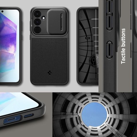 Spigen Optik Armor - Etui do Samsung Galaxy A55 5G (Czarny) Spigen Optik Armor - Etui do Samsung Galaxy A55 5G (Czarny)