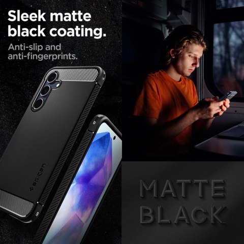 Spigen Rugged Armor - Etui do Samsung Galaxy A55 5G (Matte Black) Spigen Rugged Armor - Etui do Samsung Galaxy A55 5G (Matte Black)