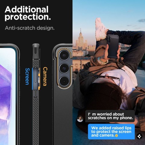 Spigen Rugged Armor - Etui do Samsung Galaxy A55 5G (Matte Black) Spigen Rugged Armor - Etui do Samsung Galaxy A55 5G (Matte Black)