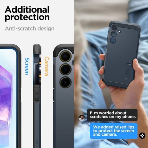 Spigen Tough Armor - Etui do Samsung Galaxy A55 5G (Metal Slate) Spigen Tough Armor - Etui do Samsung Galaxy A55 5G (Metal Slate)