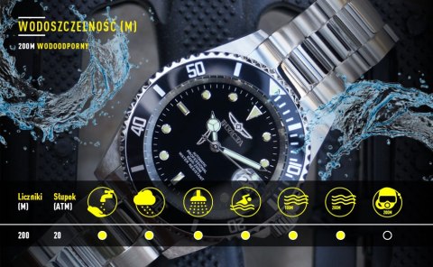 ZEGAREK MĘSKI INVICTA PRO DIVER 26970 - WODOSZCZELNOŚĆ 200m - koperta 40mm ZEGAREK MĘSKI INVICTA PRO DIVER 26970 - WODOSZCZELNOŚĆ 200m - koperta 40mm