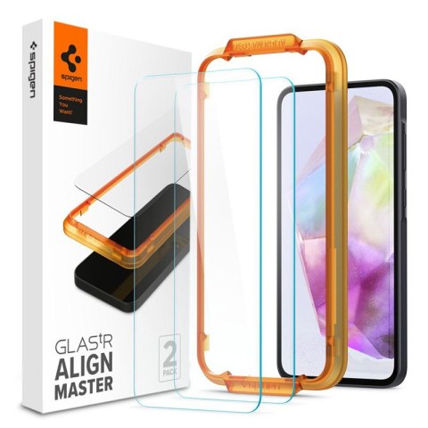 Spigen Alm Glas.TR 2-Pack - Szkło hartowane do Samsung Galaxy A35 5G (Przezroczysty) Spigen Alm Glas.TR 2-Pack - Szkło hartowane do Samsung Galaxy A35 5G (Przezroczysty)
