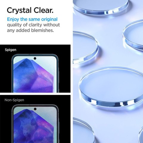 Spigen Alm Glas.TR 2-Pack - Szkło hartowane do Samsung Galaxy A55 5G (Przezroczysty) Spigen Alm Glas.TR 2-Pack - Szkło hartowane do Samsung Galaxy A55 5G (Przezroczysty)