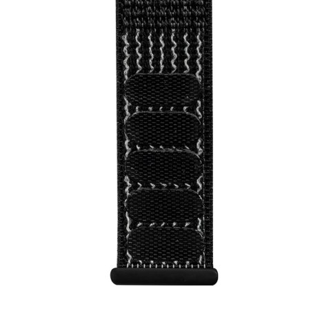 Crong Nylon Reflex - Pasek sportowy do Apple Watch 42/44/45/49 mm (czarny) Crong Nylon Reflex - Pasek sportowy do Apple Watch 42/44/45/49 mm (czarny)