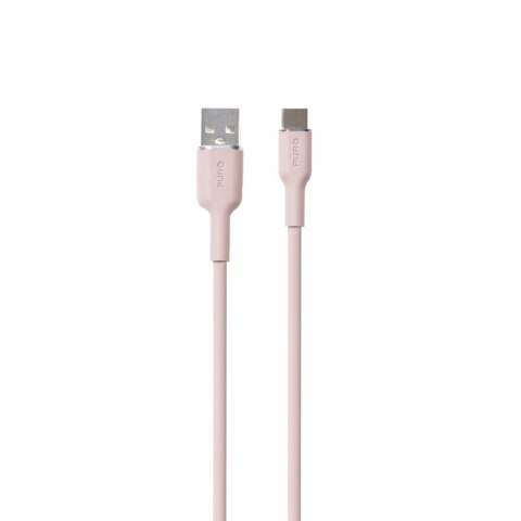 PURO ICON Soft Cable - Kabel USB-A do USB-C 1.5 m (Dusty Pink) PURO ICON Soft Cable - Kabel USB-A do USB-C 1.5 m (Dusty Pink)