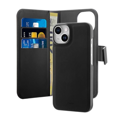 PURO Wallet Detachable MagSafe - Etui 2w1 iPhone 14 Plus (czarny) PURO Wallet Detachable MagSafe - Etui 2w1 iPhone 14 Plus (czarny)