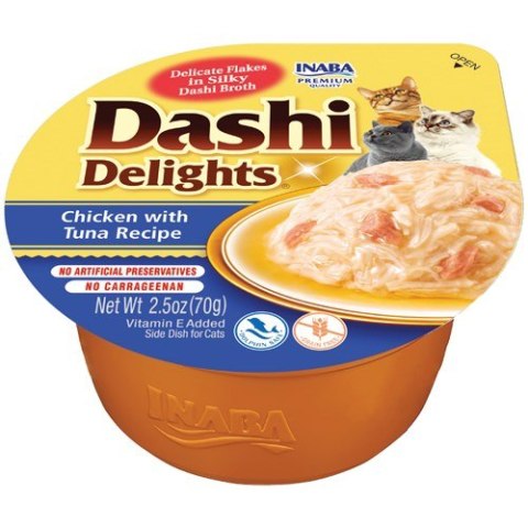 INABA DASHI DELIGHTS Kurczak Tuńczyk 70g bulion dla kota INABA DASHI DELIGHTS Kurczak Tuńczyk 70g bulion dla kota