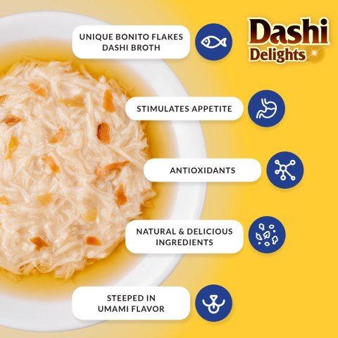 INABA DASHI DELIGHTS Kurczak Tuńczyk 70g bulion dla kota INABA DASHI DELIGHTS Kurczak Tuńczyk 70g bulion dla kota