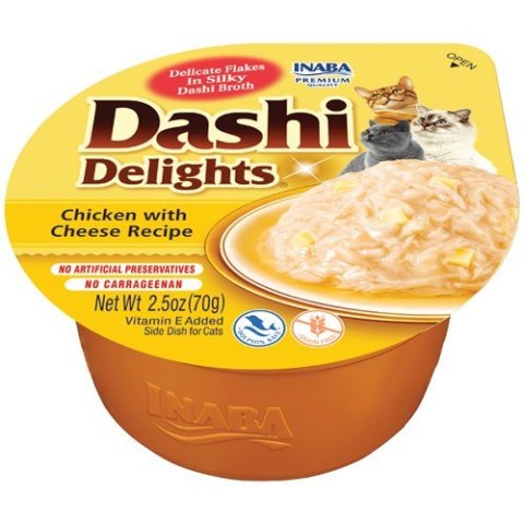 INABA DASHI DELIGHTS Kurczak z Serem 70g bulion dla kota INABA DASHI DELIGHTS Kurczak z Serem 70g bulion dla kota