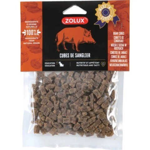 ZOLUX Przysmak naturalny dla psa Kostki dzik 100g ZOLUX Przysmak naturalny dla psa Kostki dzik 100g