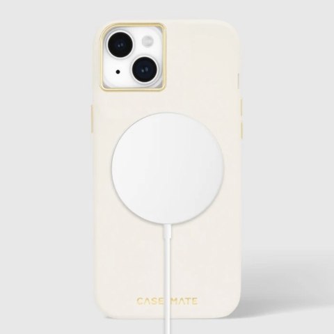Case-Mate Silicone MagSafe - Etui iPhone 15 Plus (Beige) Case-Mate Silicone MagSafe - Etui iPhone 15 Plus (Beige)