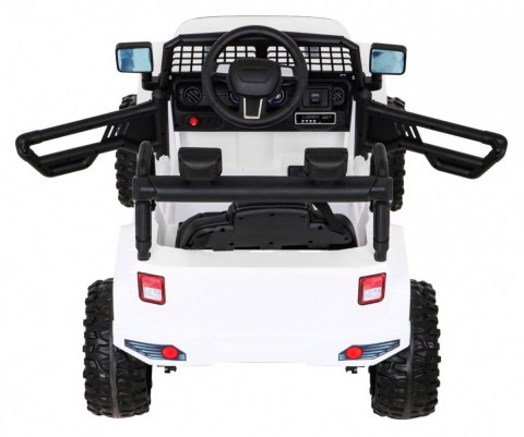 Autko Jeep Dark Night na akumulator dla dzieci Biały + Wolny Start + EVA + Audio LED Autko Jeep Dark Night na akumulator dla dzieci Biały + Wolny Start + EVA + Audio LED