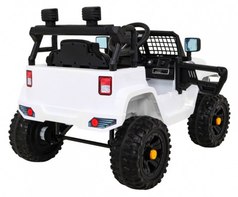 Autko Jeep Dark Night na akumulator dla dzieci Biały + Wolny Start + EVA + Audio LED Autko Jeep Dark Night na akumulator dla dzieci Biały + Wolny Start + EVA + Audio LED